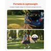 Folding Camping Table, Portable Roll Up Side Tables, Small Lightweight Aluminum Beach Table, Compact with Carry Bag, for Outdoor Cooking, Tailgating