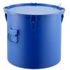 Fryer Grease Bucket, 10 Gal Oil Disposal Caddy Carbon Steel Fryer Oil Bucket with Rust-Proof Coating, Oil Transport Container with Lid, Lock Clips
