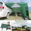 Portable SUV Side Awning with Removable Privacy Wall - Quick Setup Vehicle Shelter, Heavy-Duty Large Shade Cover, Universal Fit for Camping, Jeep, Van