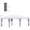 Outdoor 10x20 Event Tent , Pop-Up Canopy with Sidewalls, Instant Sun Shelter, 6 Mesh Walls for Party, Events, Backyard, wedding