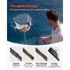 Fishing Net, Foldable Landing Nets with Telescopic Handle and Built in Length Scale, Lightweight and Stronger 6063 Aluminum Fish Gear