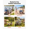 Beach Fishing Cart, 350 lbs Load Capacity, Foldable Fishing Cart with Heavy-Duty Aluminum Alloy Frame, 13-Inch All-Terrain PU Balloon Tires