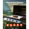 Stainless Steel Griddle, 23x16 inch Universal Flat Top Rectangular Plate, Gas Grill Griddle for BBQ Grill, Teppanyaki
