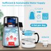 4L Water Distiller 1L/H Distilled Water Filter Timing Temp Display 750W