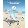 Folding Beach Chair, High Back Camping Chairs for Adults, with Cup Pocket, Mesh Back, Carry Bag