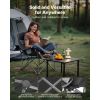 Oversized Camping Chairs, 450 lbs Heavy Duty Support, Portable Padded Folding Camp Chairs with Dual Cup Holders & Wine Glass Holders