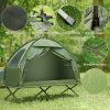 Camping Tent Cot, Single Person Folding Cot Combo, Off-Ground Tent, Covered Outdoor Bed with Carry Bag for Hiking, Camping