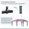 10' x 20' Pop-Up Canopy Tent Gazebo with American Flag Print and 6 Mesh Sidewalls, for Outdoor Events