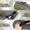 350lbs Inflatable Fishing Float Tube - 2 Air Chambers, Rod Holder+Fish Ruler, Green+Gray