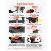 Gas Powered Ice Auger, 52CC 2-Stroke Ice Fishing Augers with 8" Steel Drill Bit, Cold-Resistant & Portable Post Hole Digger