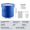 Fryer Grease Bucket, 10 Gal Oil Disposal Caddy Carbon Steel Fryer Oil Bucket with Rust-Proof Coating, Oil Transport Container with Lid, Lock Clips