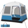 5 Person Camping Tent with Mesh Windows and Carrying Bag for Camping Hiking Traveling