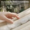 Outdoor Hammock 2-Person, with Pillow & Pad, 440 lbs Capacity, Cream White