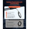 Rod and Fishing Reel Combo, IM6 Carbon Fiber Spinning Rod and Reel Combo, Bass Fishing Pole with 6.5 ft Two-Piece Rods, 7+1 Ball Bearings, EVA Handle