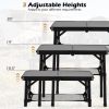 Household Portable Folding Camping Table with Storage Net