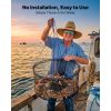 Foldable Fishing Net, Landing Fishing Pier Nets, Portable Drop Net for Pulling up Fish, Durable and Fish-friendly, with Rope and Storage Bag