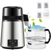 4L Water Distiller 1L/H Distilled Water Filter Timing Temp Display 750W