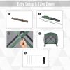 Ventilated Pop-Up Canopy: 7x7FT Green Screen Tent for Outdoor Activities