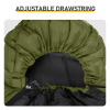 Lightweight Sleeping Bag for Backpacking, Hiking, Waterproof Compact Envelope Sleeping Bag for Cold & Warm Weather, Green