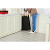4 Foot Fold-in-Half Adjustable Folding Table, Rich Black(Shipment from Walmart)