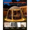 Screen House Tent, 10 x 9.2 ft, 4-8 Person Pop Up Screen Tent, Portable Screened in Canopy with Carry Bag, Netting Sides, Ground Stakes, for Garden