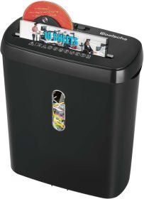 Woolsche Home Office Paper Shredder-10-Sheet Strip Cut with 3.17-Gallon Basket - P-2 Security Level - CD & Credit Card Shredder - Durable & Fast - Jam