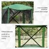 Ventilated Pop-Up Canopy: 7x7FT Green Screen Tent for Outdoor Activities