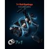 Rod and Fishing Reel Combo, IM6 Carbon Fiber Spinning Rod and Reel Combo, Bass Fishing Pole with 6.5 ft Two-Piece Rods, 7+1 Ball Bearings, EVA Handle