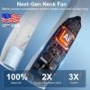 Neck Fan, 6 Speeds Adjustable Portable Personal Fan Rechargeable, Faster Cooling Wearable Fan, Ultra Quiet for Home, Office, Travel, Outdoor