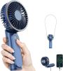 Portable Handheld Fan, Portable Fan Rechargeable, 4000mAh, 180° Adjustable, 6 Speed Wind, Display Electricity in Real Time