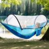 Camping Hammock with Mosquito Net 3-in-1 Portable Hammock Tent with Built-In Mosquito Net Dual-Way Zippers 440lbs Capacity Attached Storage Pocket for