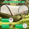 Camping Hammock with Mosquito Net 3-in-1 Portable Hammock Tent with Built-In Mosquito Net Dual-Way Zippers 440lbs Capacity Attached Storage Pocket for