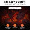 X-Marks Fire Pit Grill Grate, Round Cooking Grate, Heavy Duty Steel Campfire BBQ Grill Grid with Handle and Support X Wire